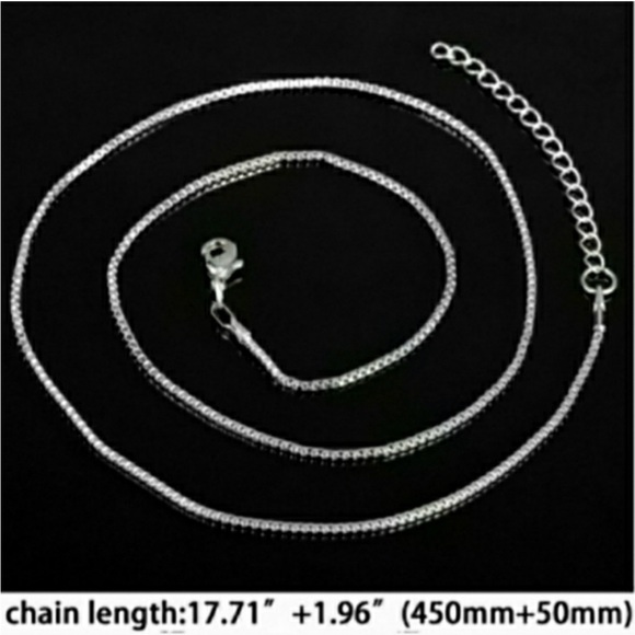 NWT Sparkly Pet Paw Silvertone & Black Necklace - Picture 7 of 7